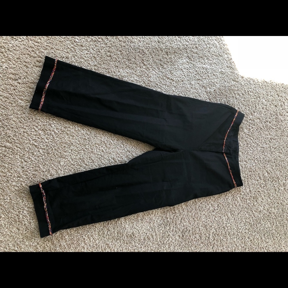 Chanel cotton crop pants size 4